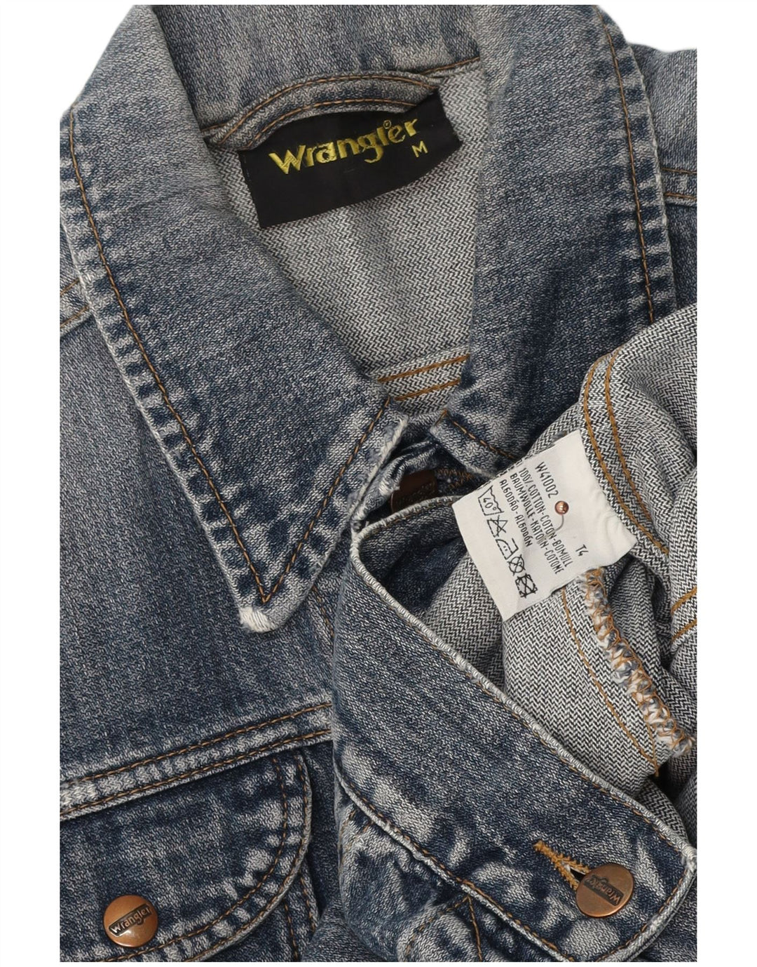 Jachetă de blugi pentru femei Wrangler UK 14, bumbac albastru mediu