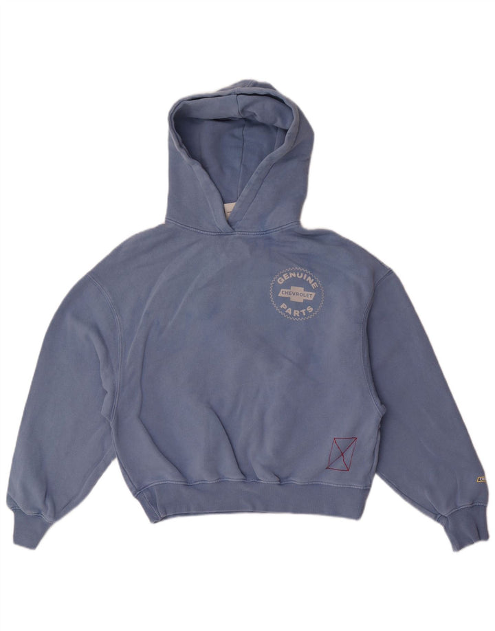 Pull & Bear Pull & Bear Pulover Oversized Hoodie pentru femei UK 6 XS Bumbac albastru