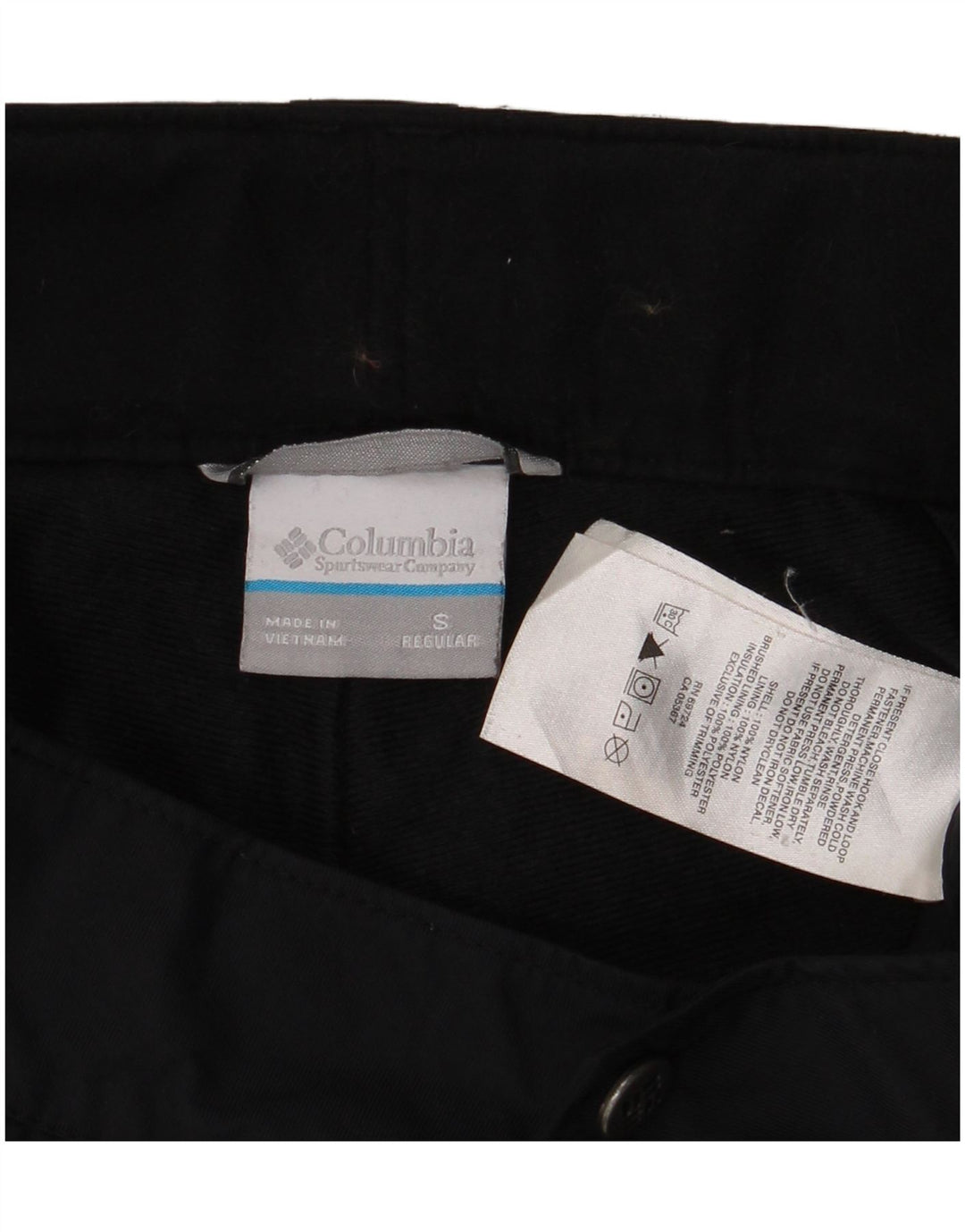 Pantaloni de schi Columbia pentru femei UK 10 Small Black Nylon