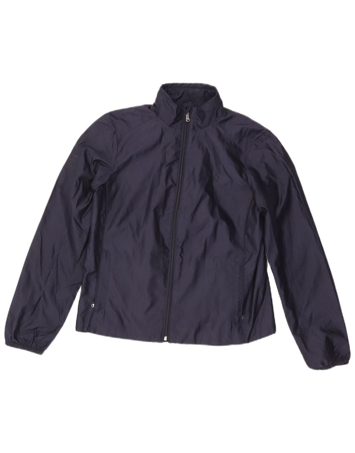 Jachetă de ploaie impermeabilă pentru femei Ralph Lauren UK 12 Medium Bleumarin Poliester