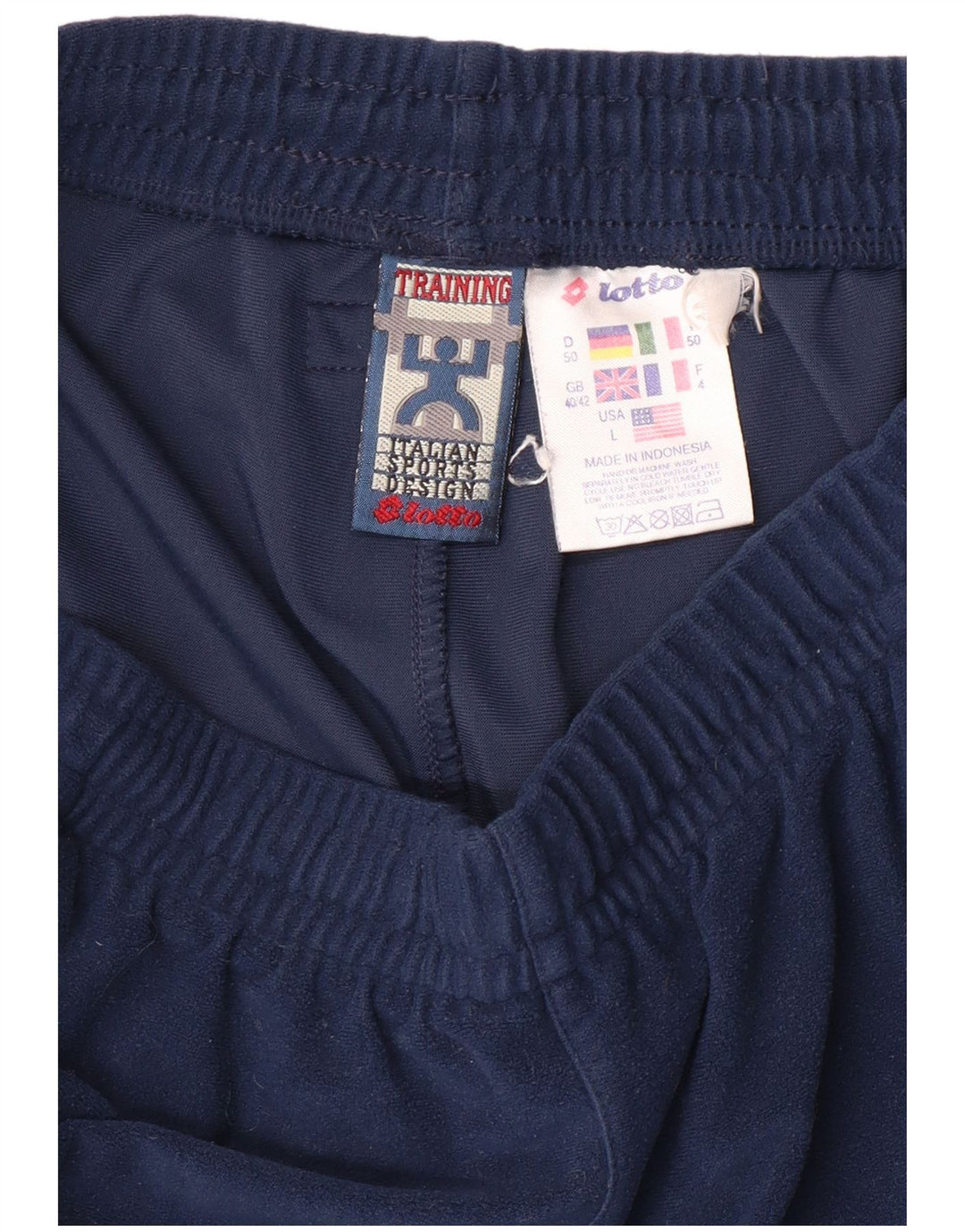 Pantaloni de trening LOTTO pentru antrenament pentru bărbați din fleece UK 40/42 Medium Bleumarin
