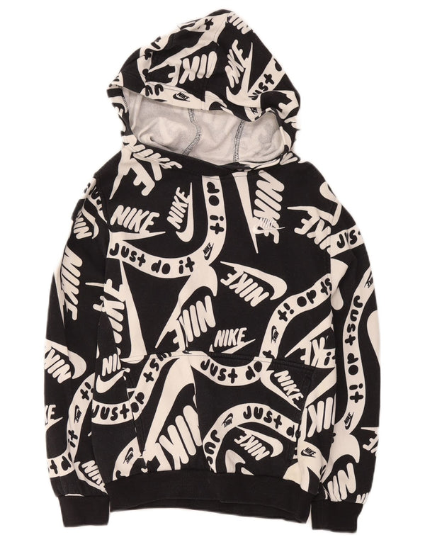 Pulover Nike pentru băieți, cu grafică, 12-13 ani, mare, negru, bumbac