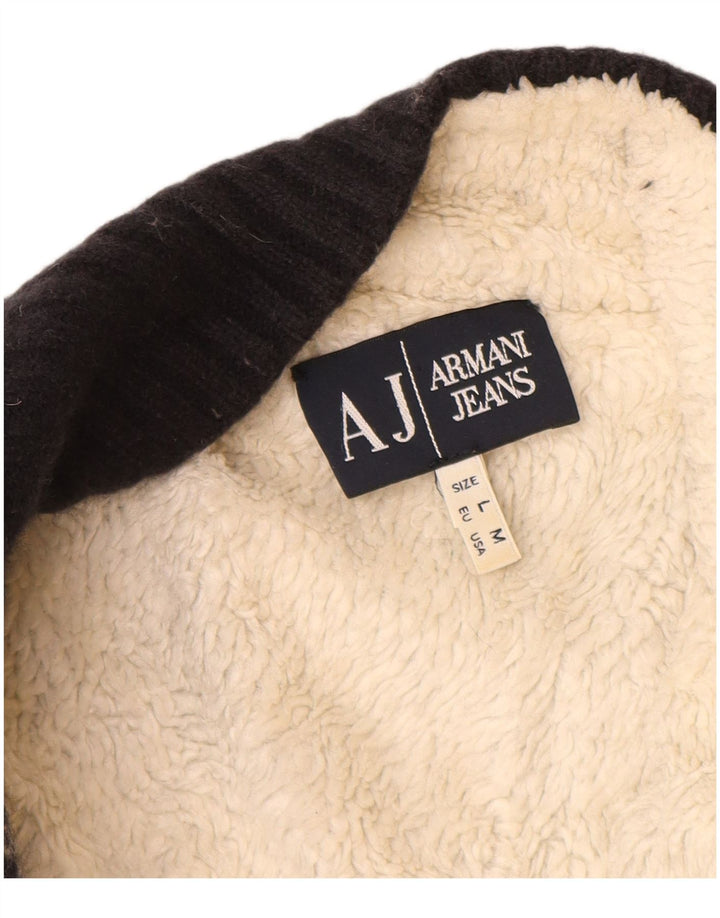 Pulover cardigan pentru femei Armani Jeans UK 12 Medium Bleumarin Fair Isle