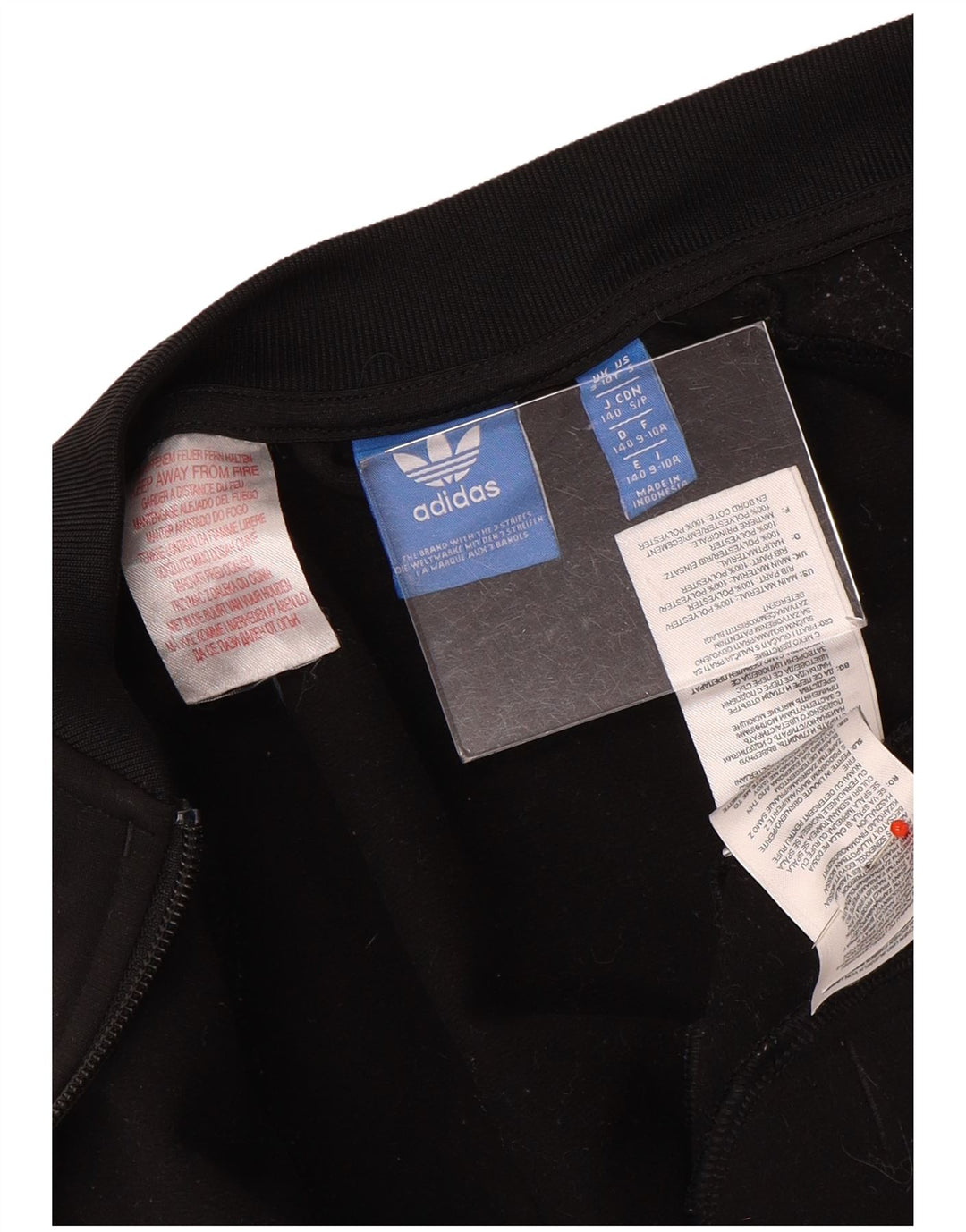 Jachetă de trening pentru băieți Adidas 9-10 ani poliester negru