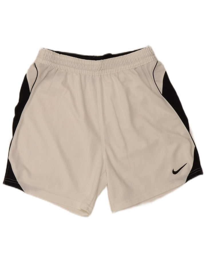 Pantaloni scurți sport Nike pentru bărbați, mediu alb, color block
