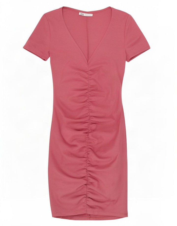 Rochie Bodycon pentru Damă Zara UK 8 Mic Roz Poliester