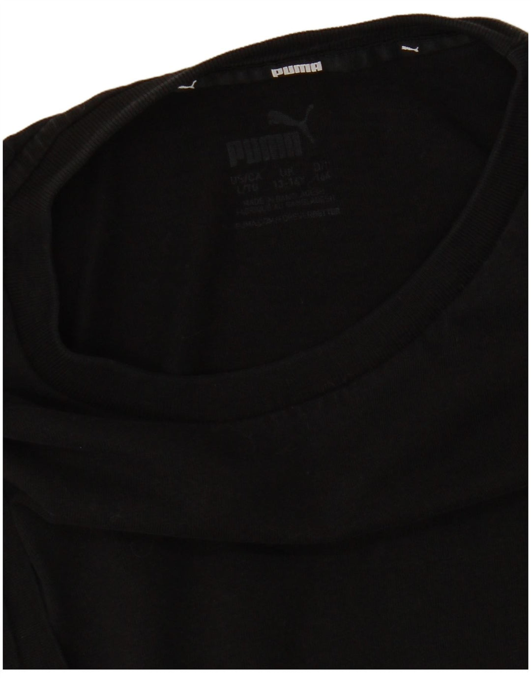 PUMA Boys Graphic T-Shirt Top 13-14 Years Black