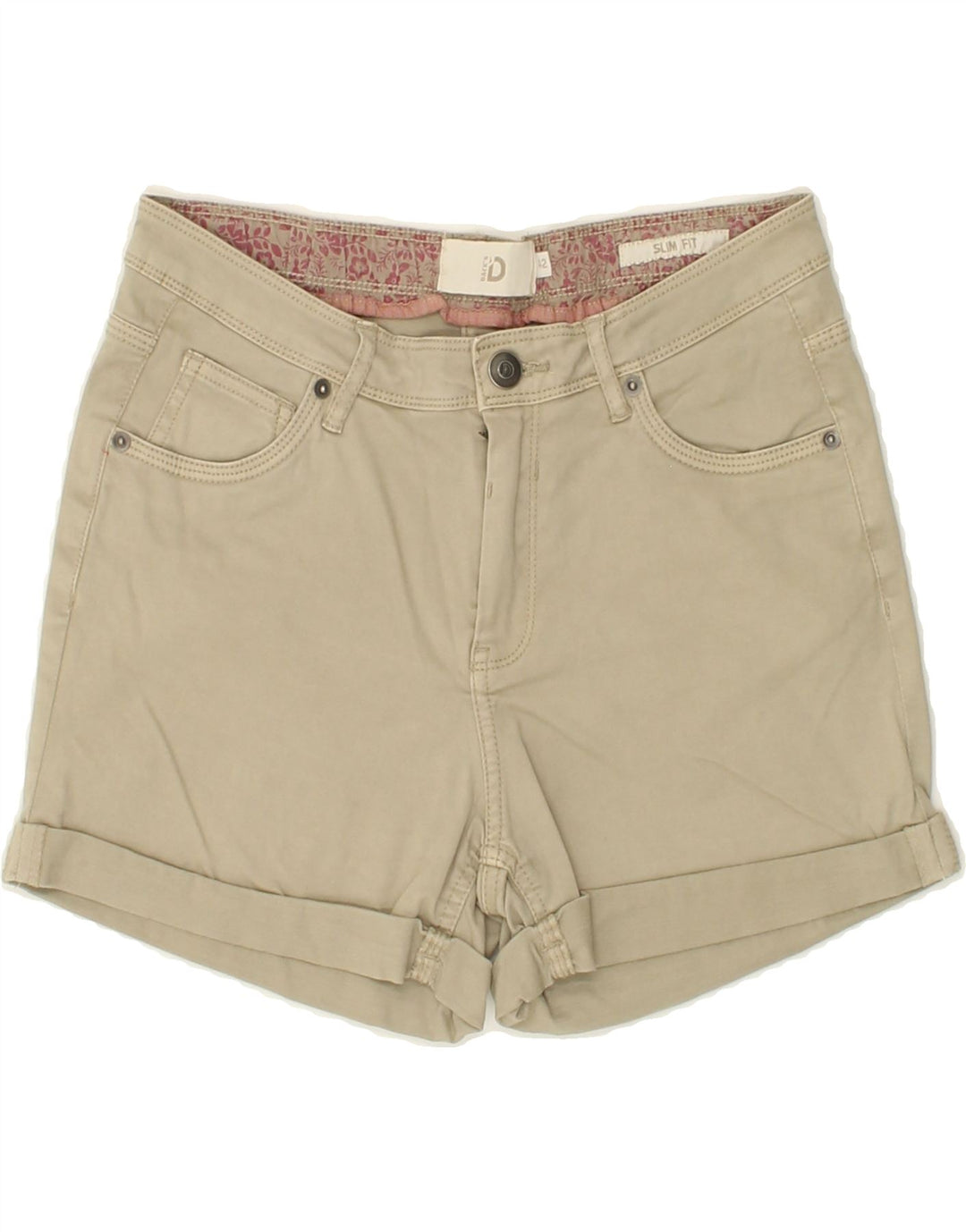 DACK'S Womens Slim Fit Casual Shorts IT 42 Medium W28  Beige Cotton Vintage Dack's and Second-Hand Dack's from Messina Hembry 