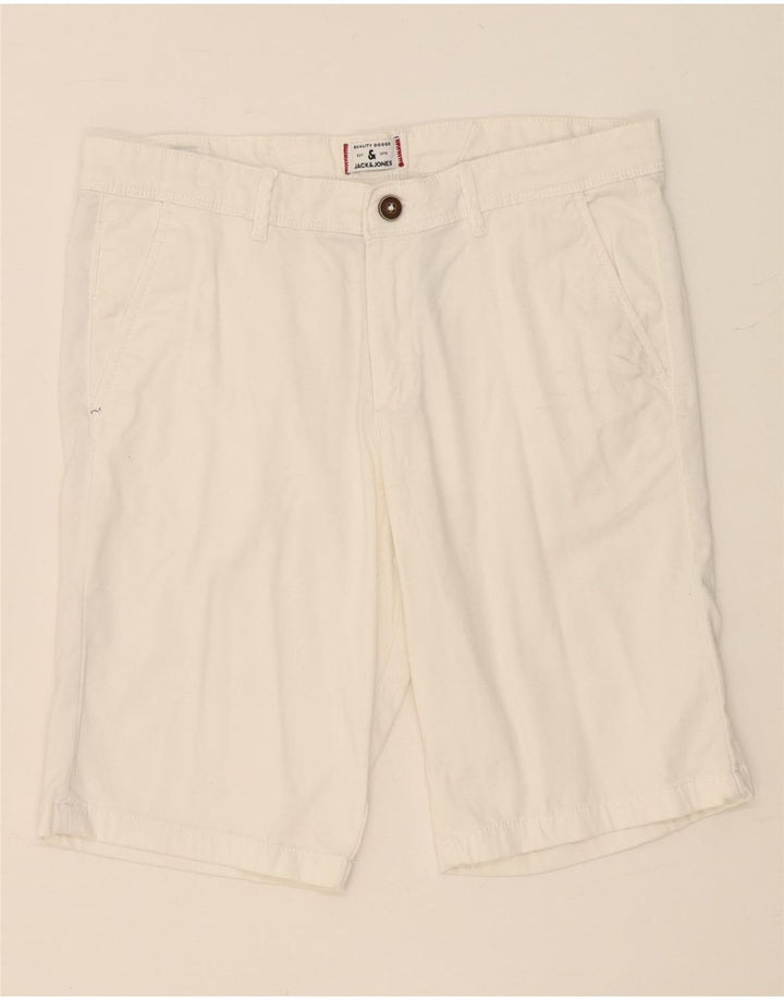 Pantaloni scurti chino pentru bărbați JACK & JONES Medium W32 White