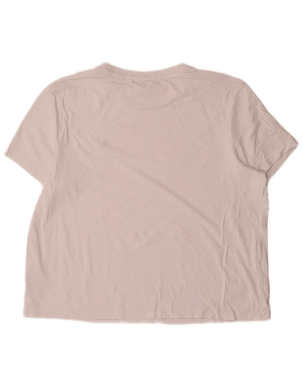 Tricou Jack Wills pentru femei Top UK 14, mare, alb, bumbac