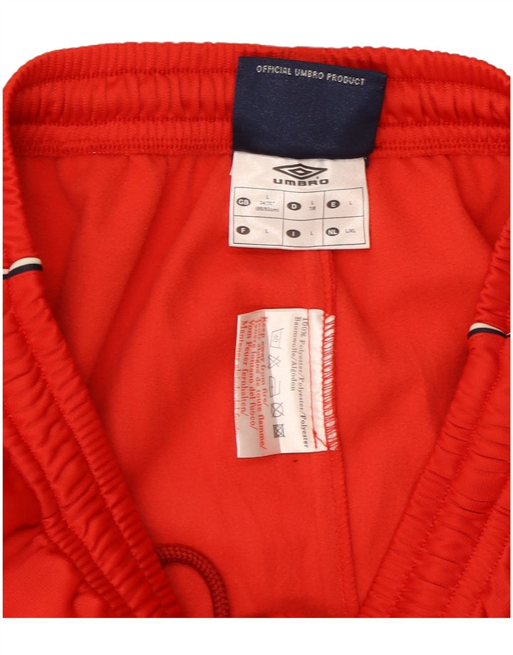 Pantaloni de trening Umbro pentru femei UK 14, mare, roșu, poliester color bloc