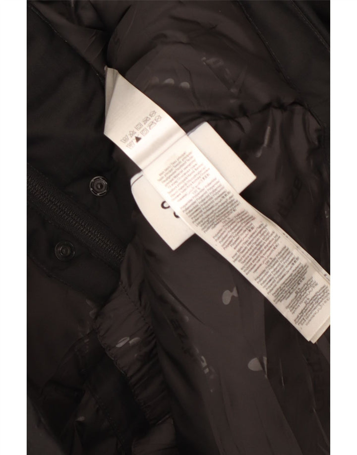 Jachetă Windbreaker pentru femei cu glugă Wed'Ze UK 14 Poliamidă neagră medie