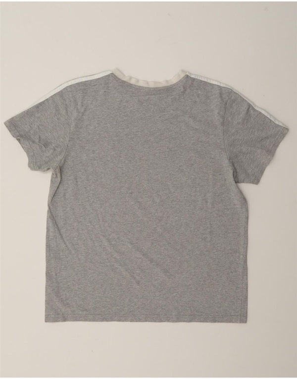 Tricou Adidas Femei Top UK 12/14 Medium Gri Bumbac