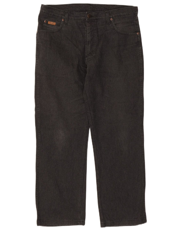 Blugi drepti Wrangler pentru bărbați Texas Stretch W36 L28 bumbac negru