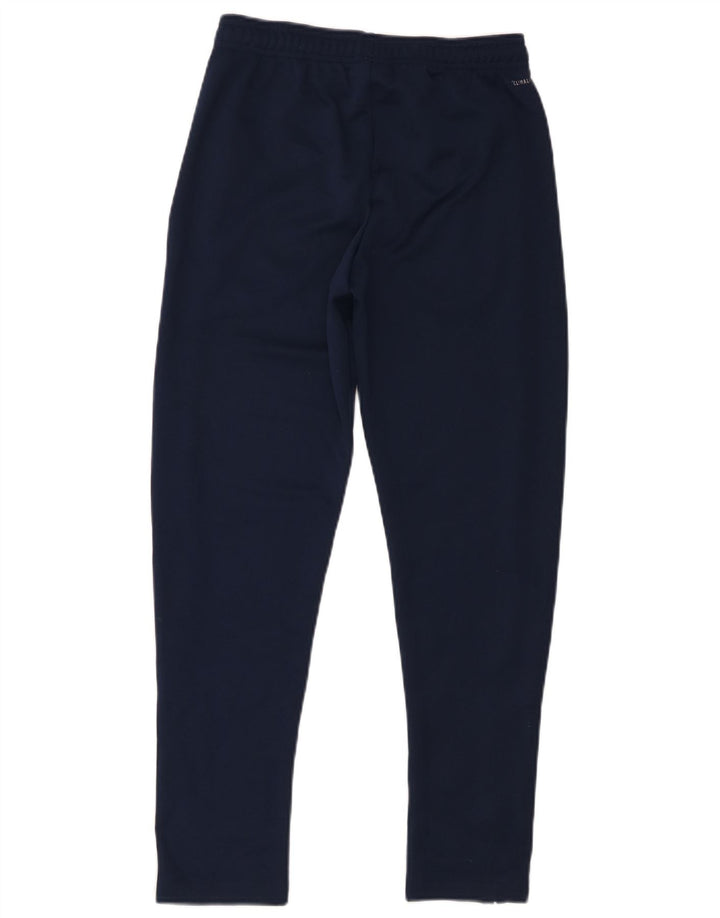 Pantaloni de trening Adidas Climalite pentru baieti 11-12 ani poliester bleumarin