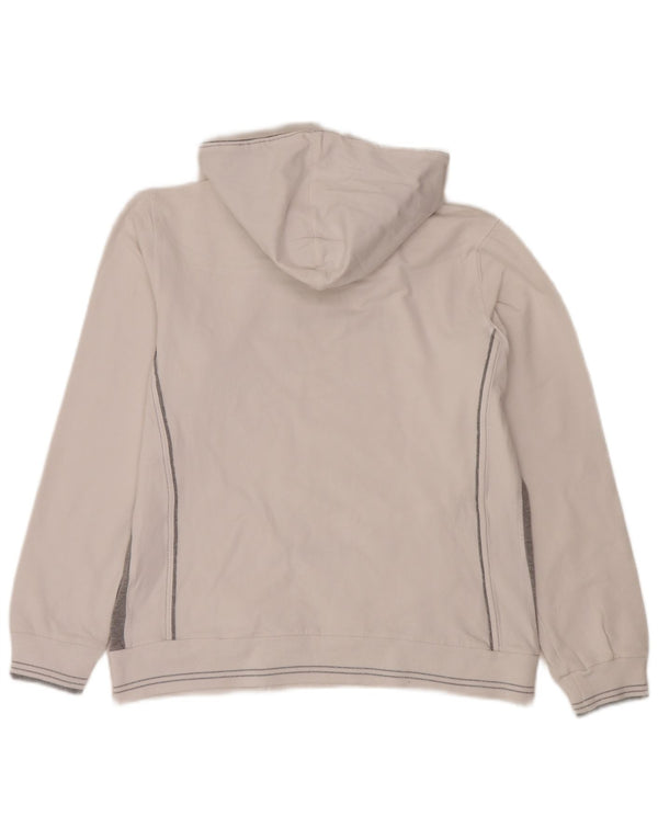 Pulover cu glugă cu grafic Champion pentru femei UK 18 XL, bumbac color bloc alb