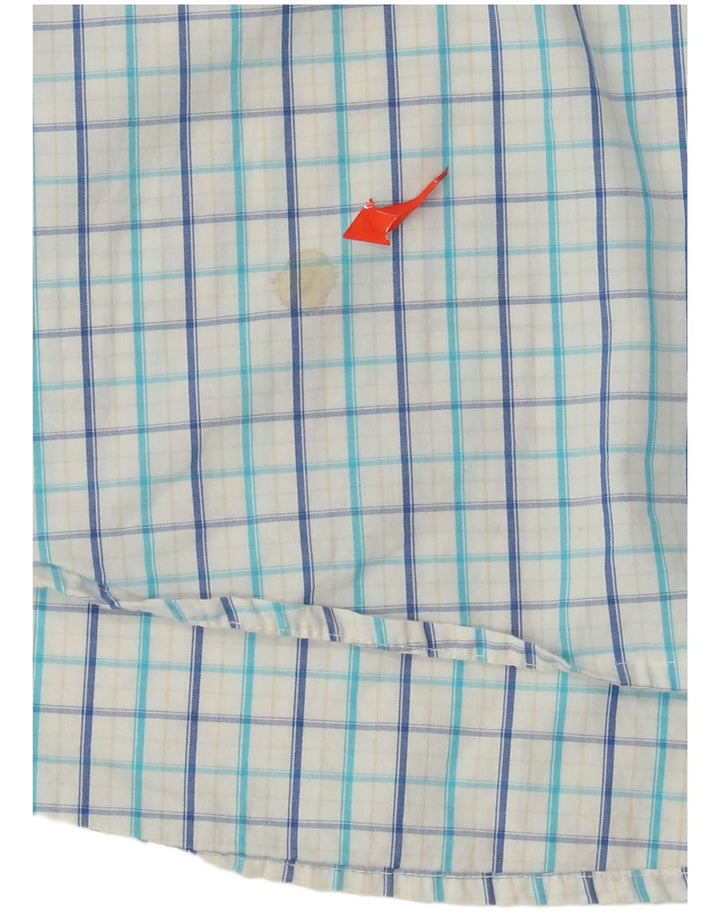 Cămașă pentru bărbați Izod cu carouri XL, bumbac cu carouri albe