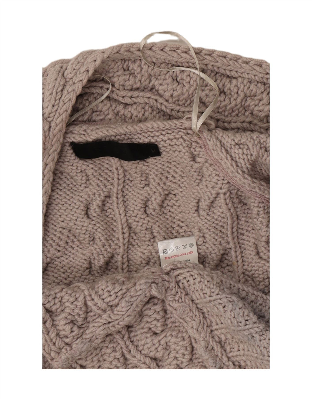 Pulover cardigan deschis pentru femei Reiss UK 14 Medium Beige Lână