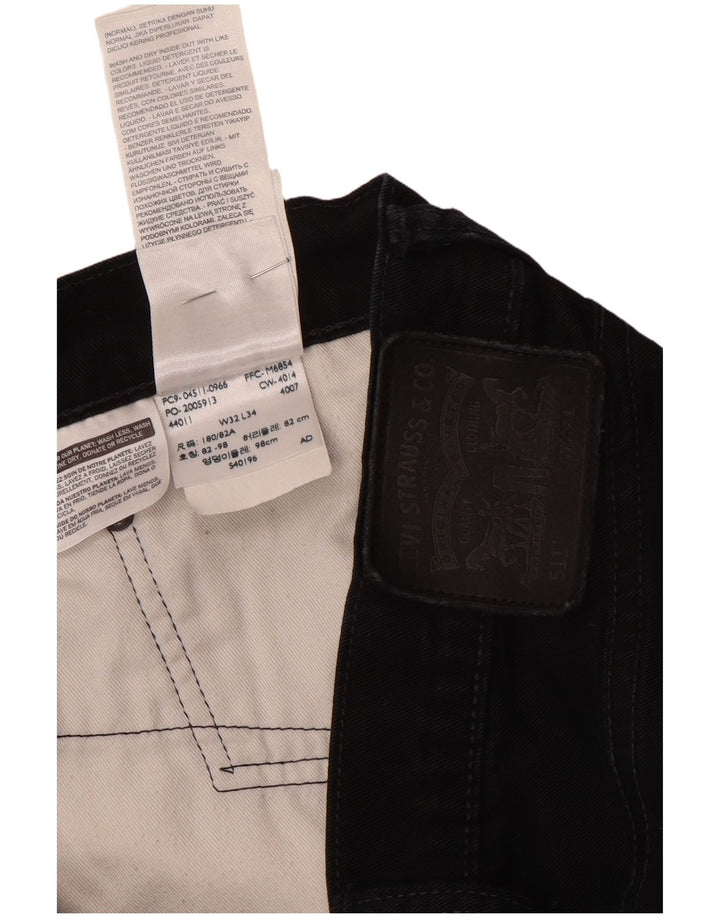 Blugi Levi's 511 Slim pentru bărbați W32 L34 bumbac negru