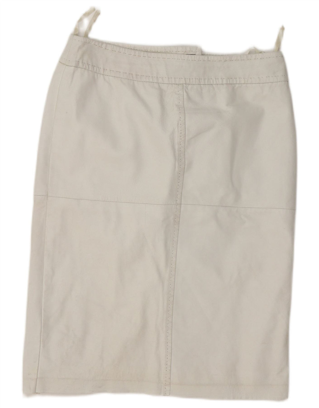 Fusta de piele pentru femei Madeleine Medium W30 Alb