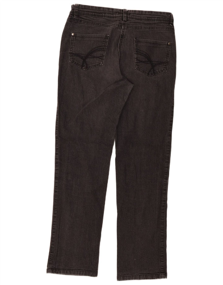 Blugi drepti pentru femei M&Co UK 12 Medium W30 L30 Gri
