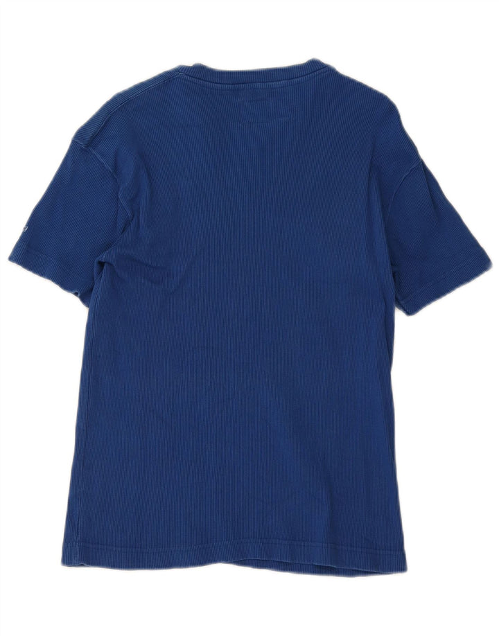 Tricou pentru femei Energie Top mare din bumbac albastru