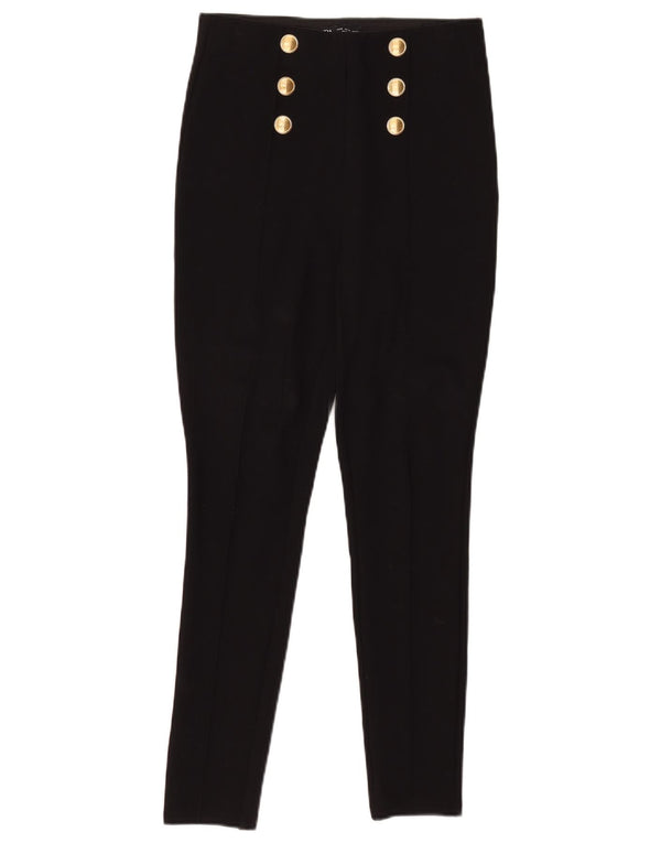 Pantaloni skinny casual pentru femei Zara Mediu L28 L27 Viscoza Neagra