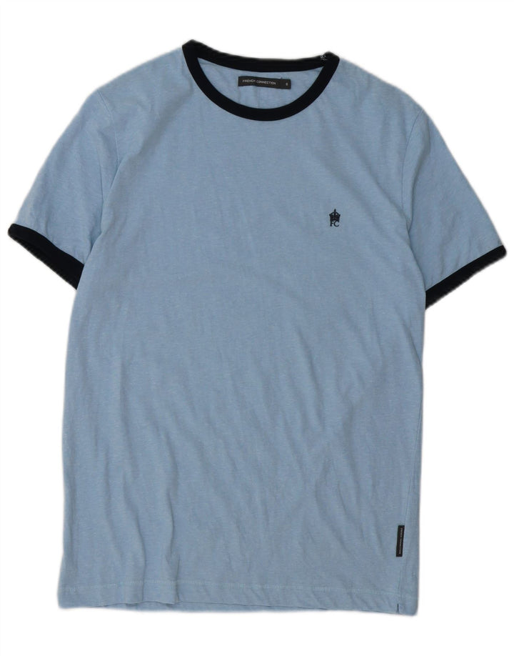 FRENCH CONNECTION Tricou bărbați Top mic albastru bumbac
