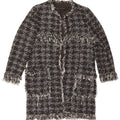 Pardesiu deschis pentru femei Zara UK 10 mic, negru, din bumbac