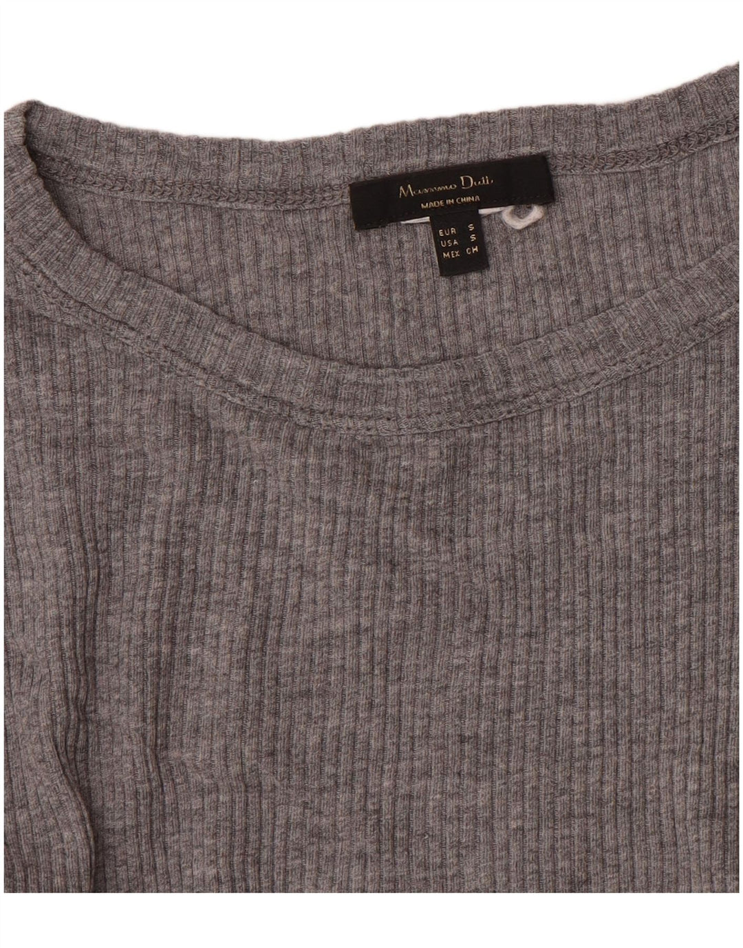 Top pentru femei Massimo Dutti cu mânecă lungă UK 8 Small Gri