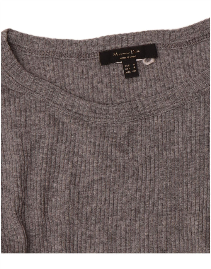 Top pentru femei Massimo Dutti cu mânecă lungă UK 8 Small Gri