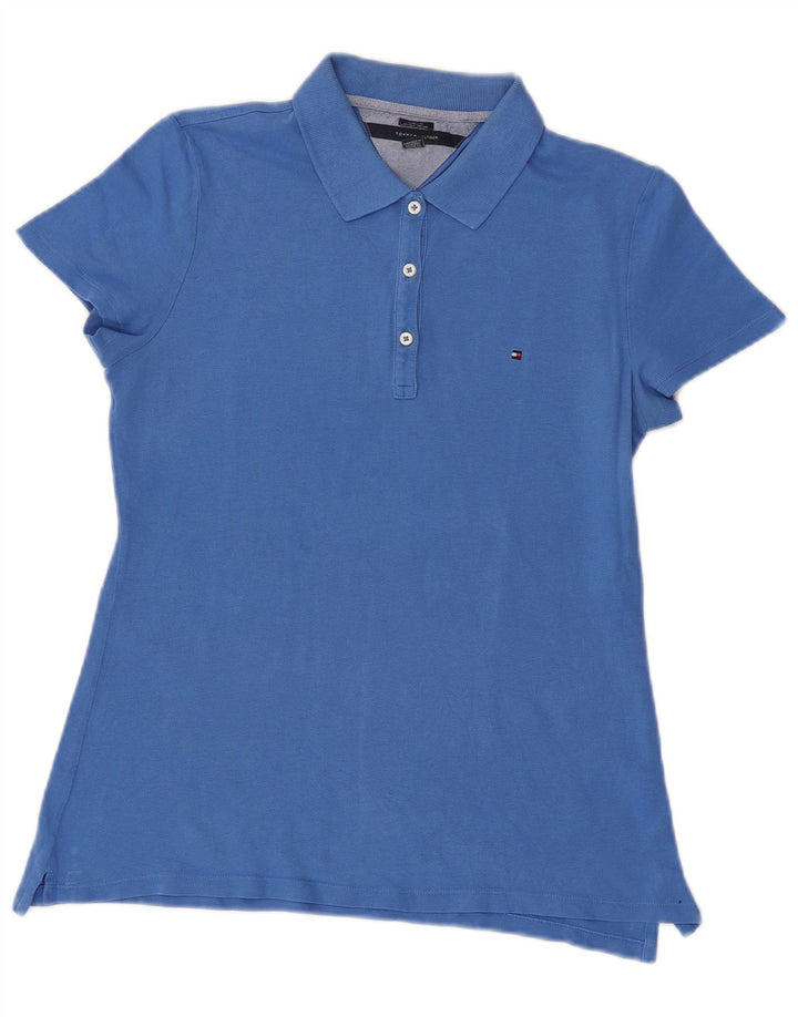 TOMMY HILFIGER Tricou Polo Classic Fit UK 12 Albastru Mediu