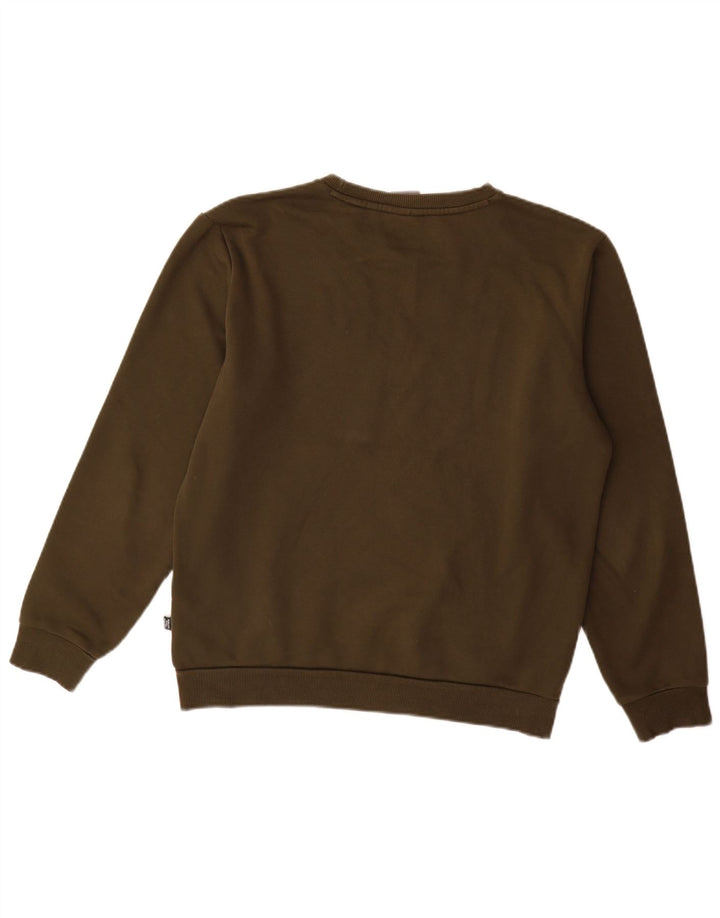 Hanorac grafic pentru bărbați Puma Jumper mic din bumbac kaki