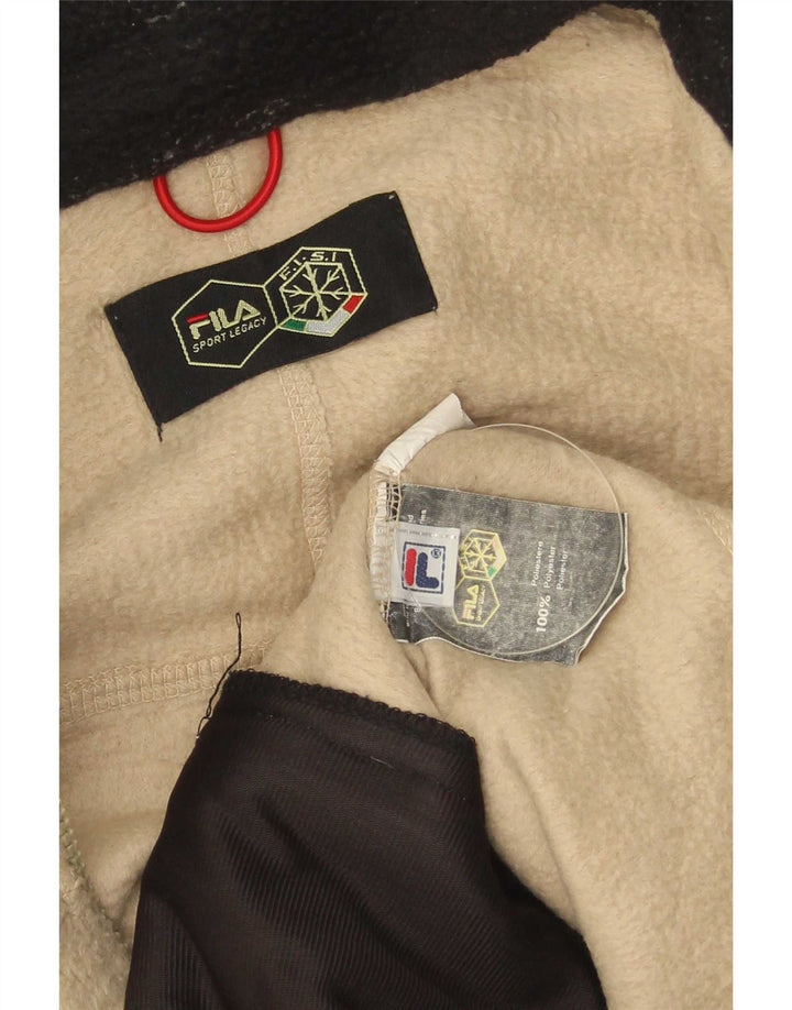 Jachetă fleece pentru bărbați Fila UK 40, mare, bej, poliester