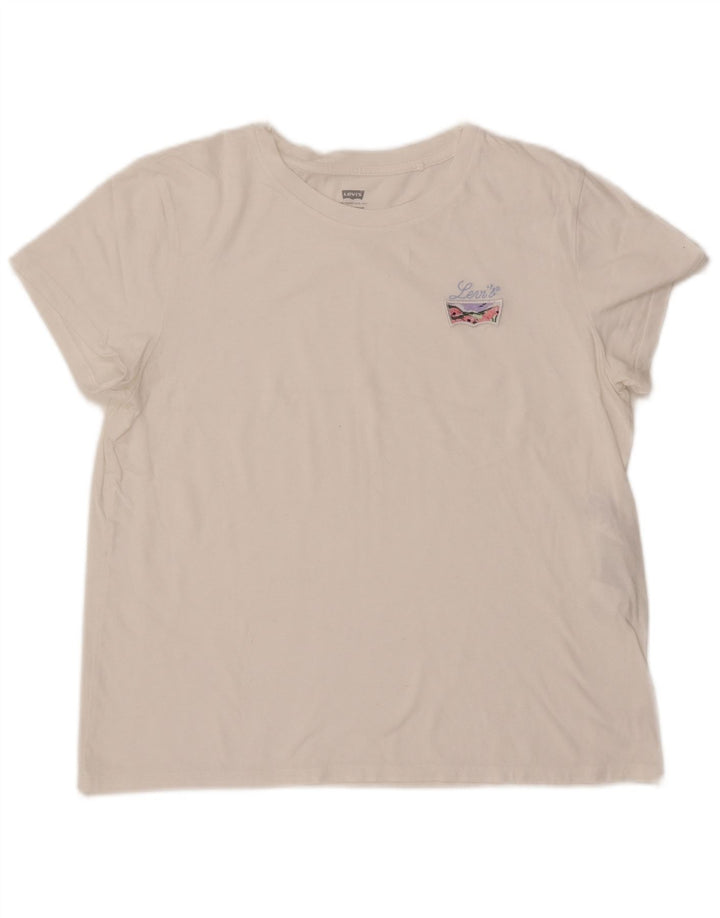 Tricou pentru femei LEVI'S Top UK 14, mare, alb, bumbac