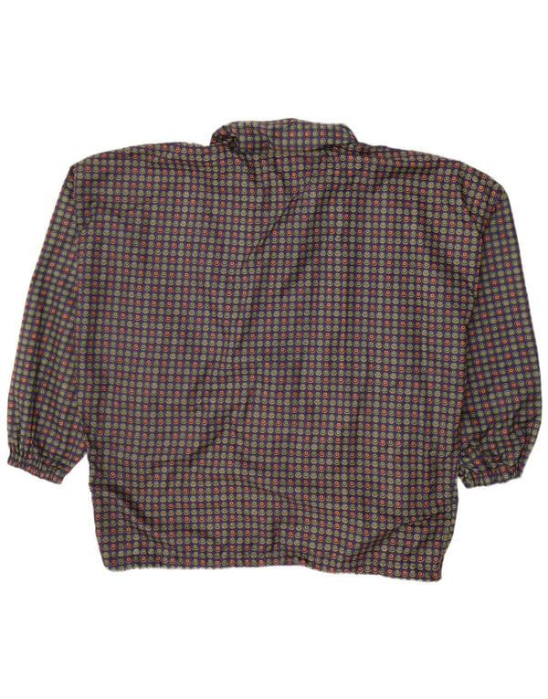 Jachetă bomber supradimensionată pentru bărbați VINTAGE UK 40 mare cu buline albastre