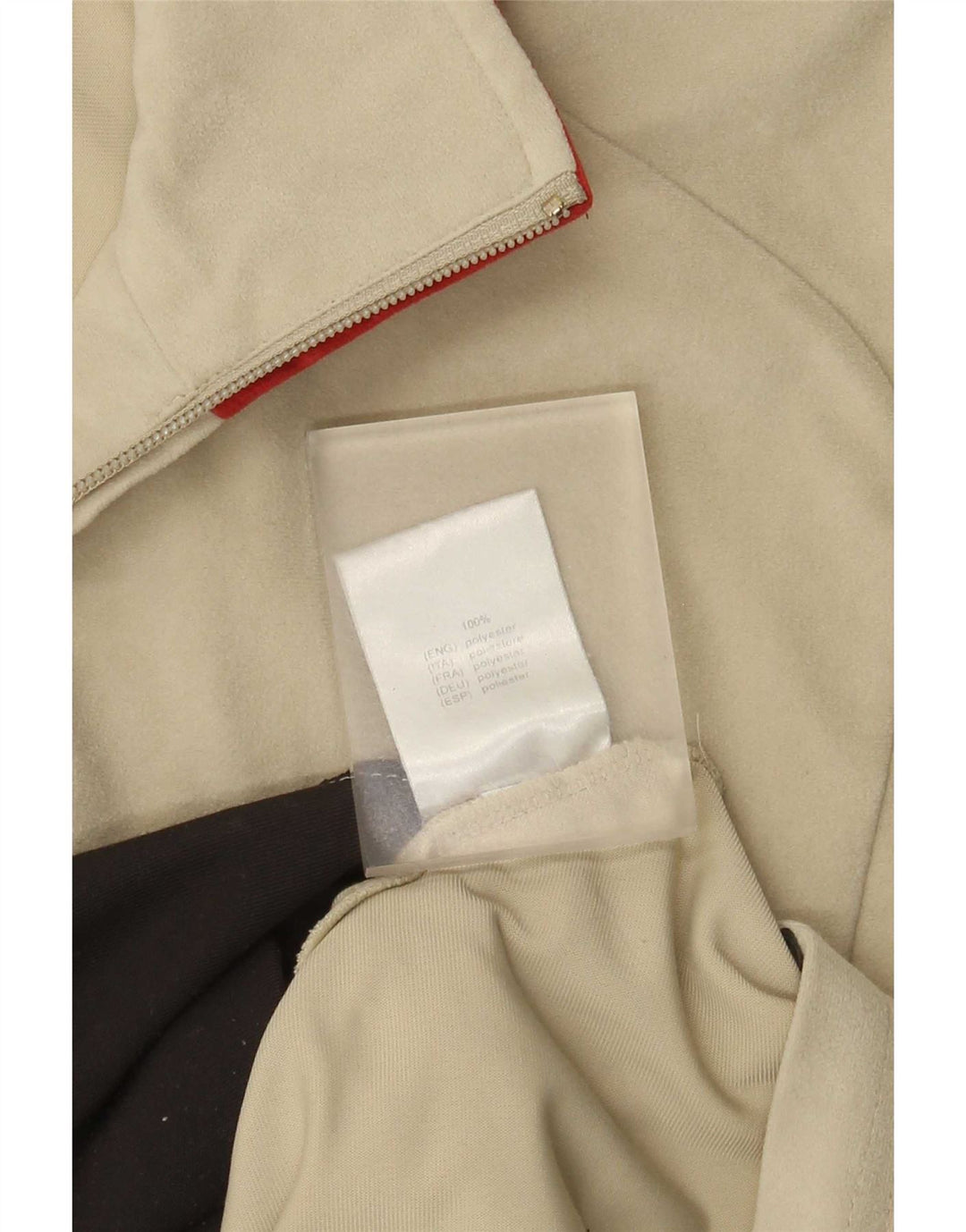 LOTTO Jachetă de trening supradimensionată pentru femei UK 10 Small Beige Colorblock