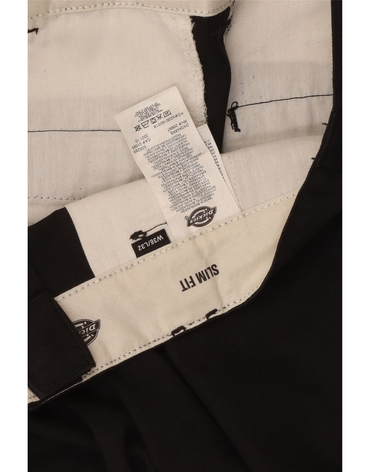 Pantaloni chino slim pentru bărbați Dickies L36 L32 Poliester negru