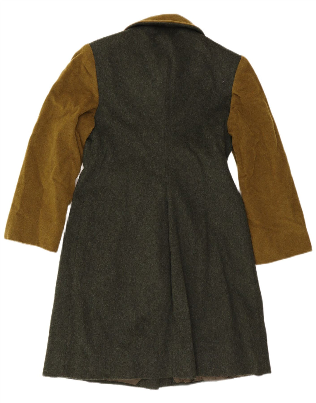 Pardesiu vintage pentru femei UK 10, verde, color block