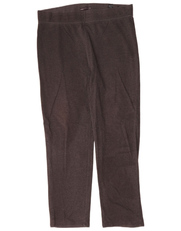 Marks & Spencer Womens Leggings UK 20 2XL Grey Cotton