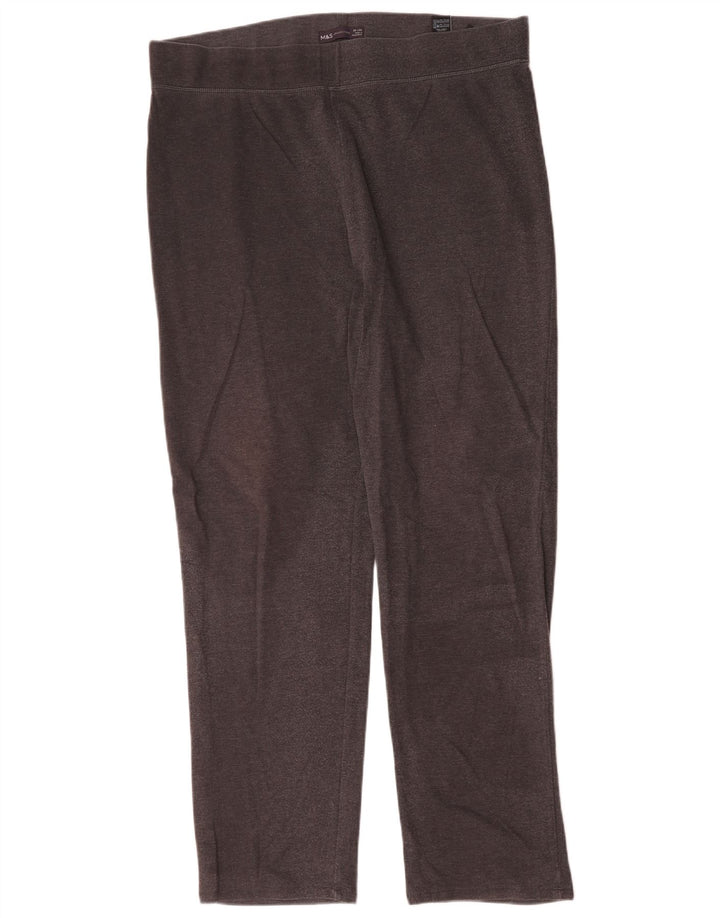 Leggings pentru femei Marks & Spencer UK 20 2XL bumbac gri