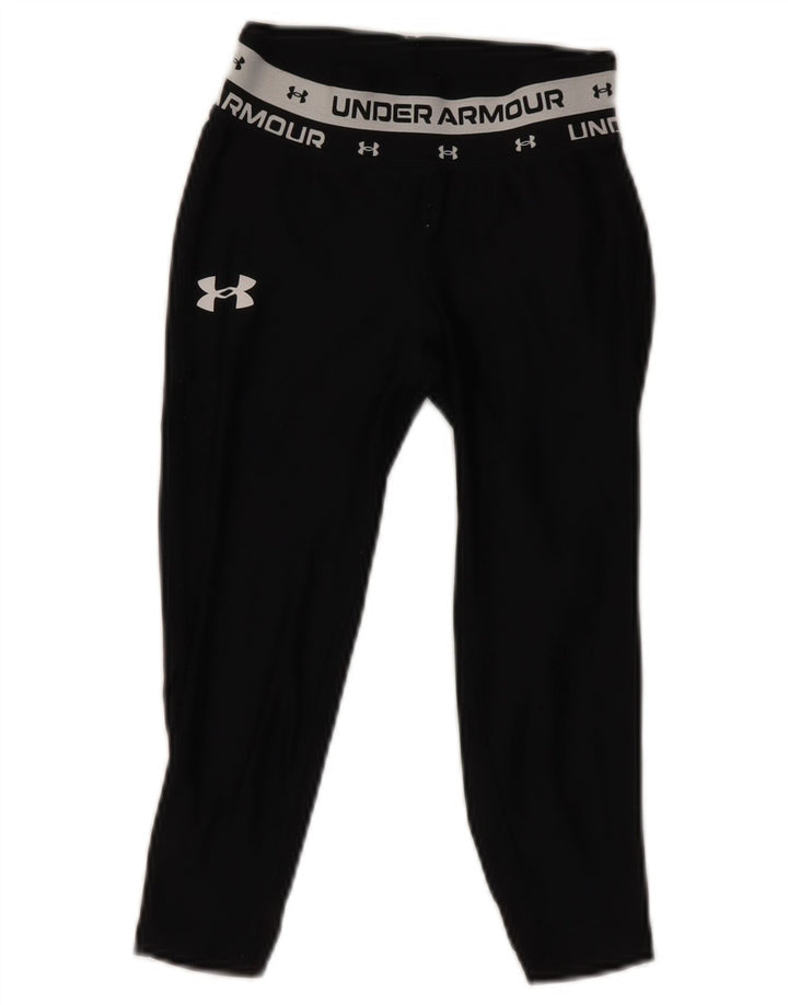 Leggings grafic pentru fete UNDER ARMOUR 7-8 ani Poliester negru mic