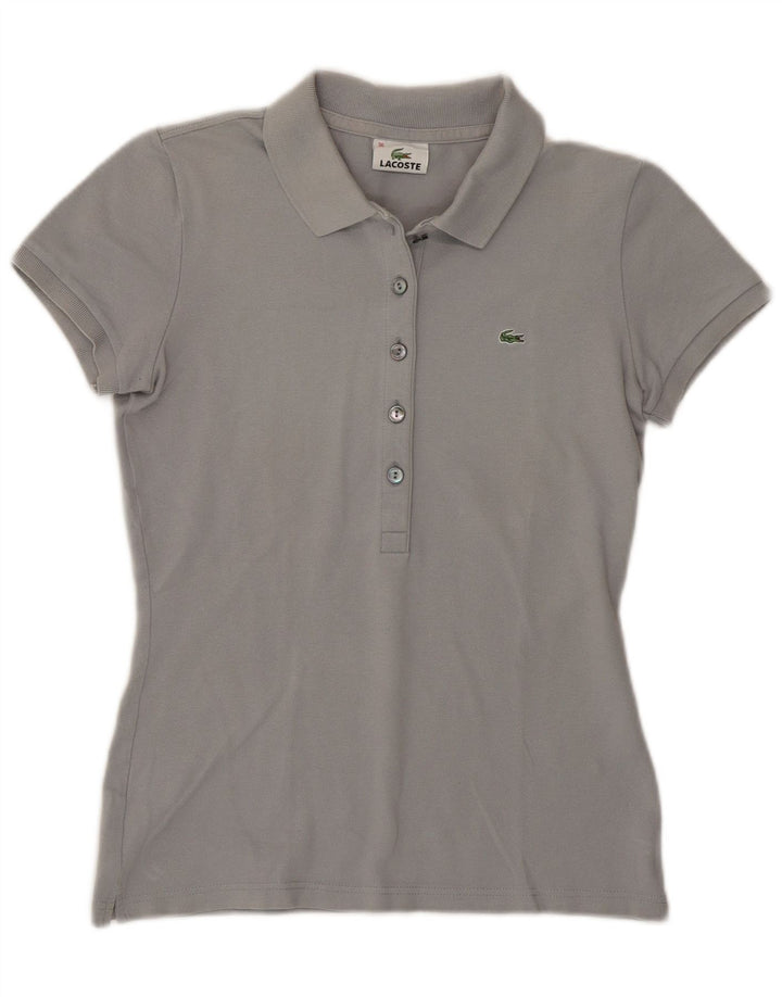 Tricou polo Lacoste pentru femei Mărimea 36 Bumbac gri mic