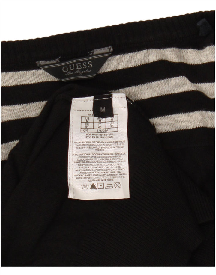 Pulover cardigan pentru femei Guess, cu tăiere largă, UK 14, bumbac mediu negru