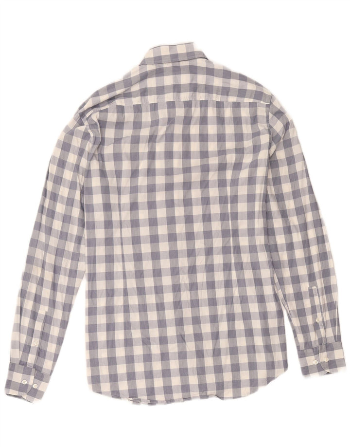 Cămașă pentru bărbați Hugo Boss Slim Fit Mărimea 15 1/2 Bumbac cu check albastru mediu