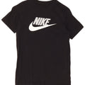 Tricou grafic pentru băieți NIKE Top 10-11 ani bumbac negru mediu