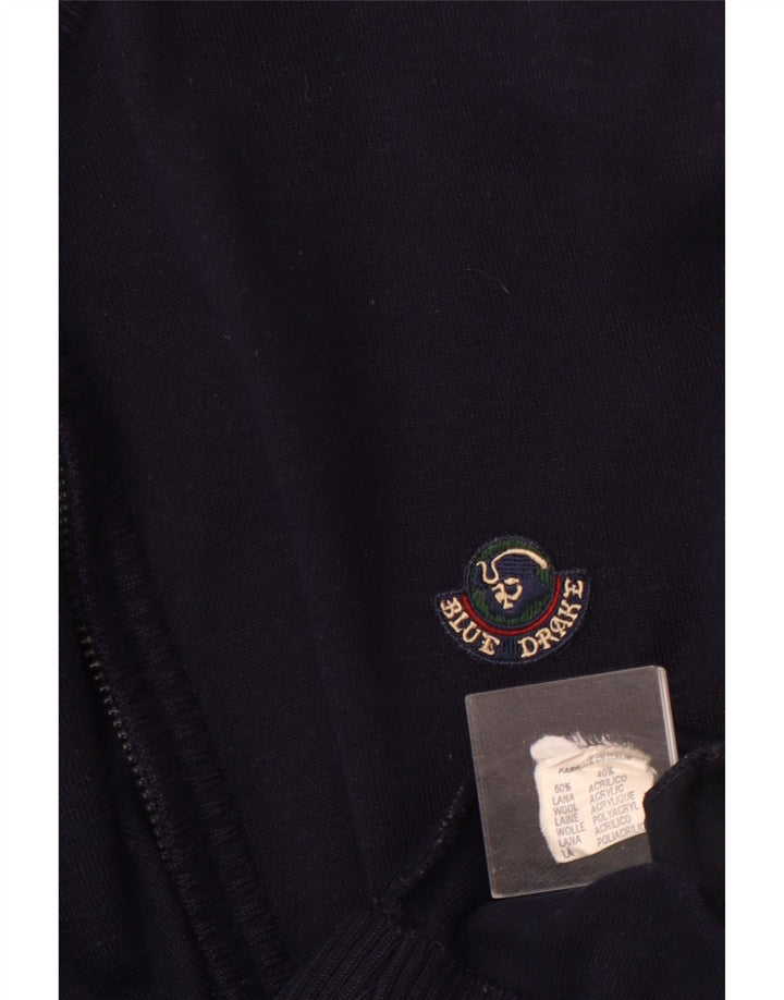 Pulover cardigan pentru bărbați BLUE DRAKE XL Lână bleumarin