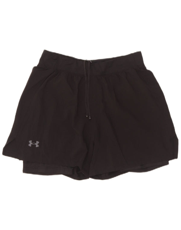 Pantaloni scurți sport Under Armour pentru femei UK 14, mari, negru, poliester