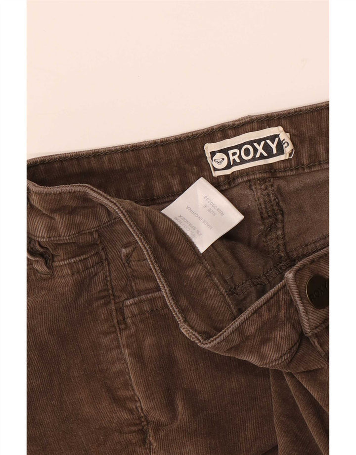 Pantaloni scurti din velur Roxy pentru femei US 5 Small W28 Brown Bumbac