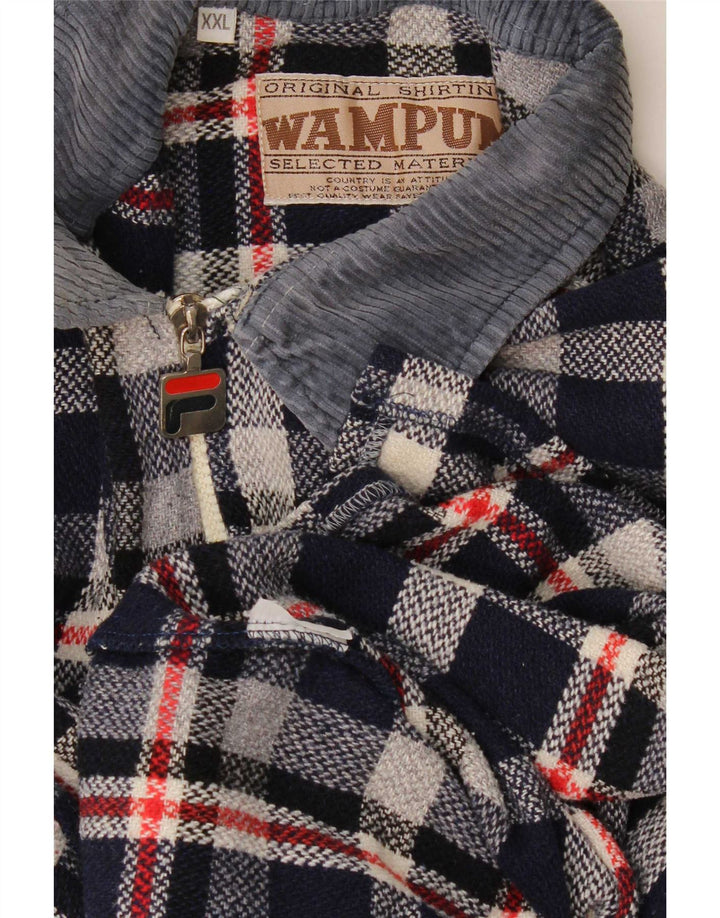 Cămașă de flanel pentru bărbați Wampum, 2XL, albastru bleumarin